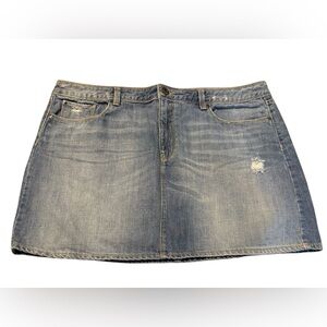 Gap Denim Mini Skirt in Faded Blue - Women